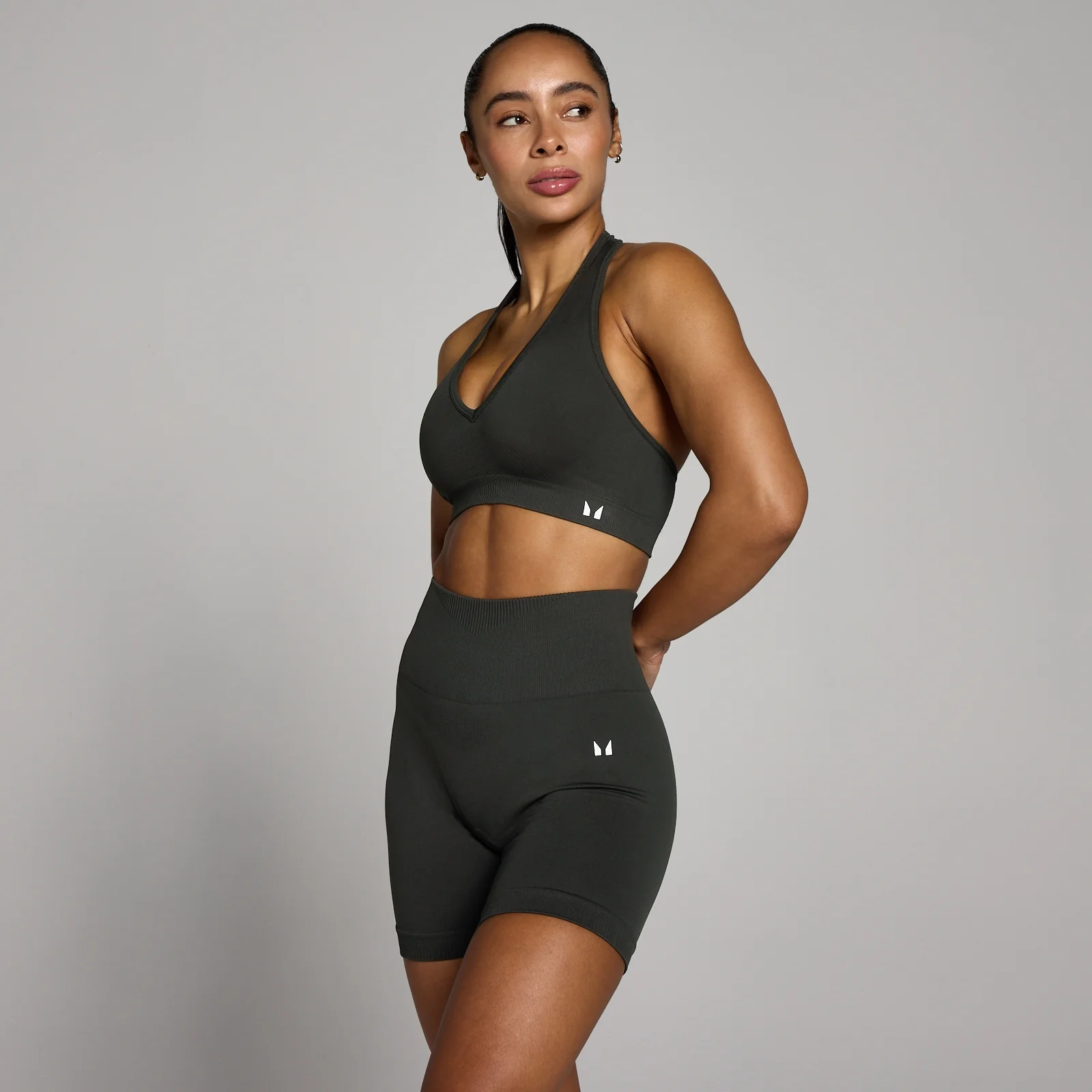 Brassière à dos nu sans coutures MP Tempo pour femmes – Gris nuit - XS Image 1