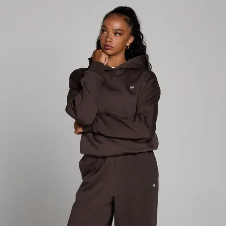 Hoodie oversize Basics MP femme - Cacao