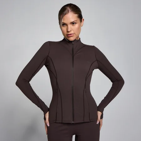 Veste zippée SculptForm MP femme - Cacao