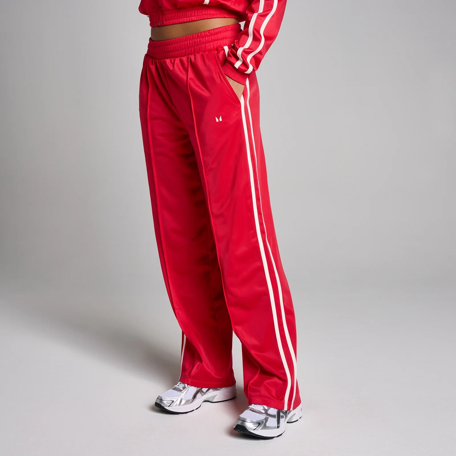 Jogging jambe droite tricot MP femme - Piment - S Image 1
