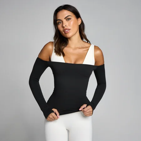 MP Femme Tempo Off The Shoulder LS Haut - Noir