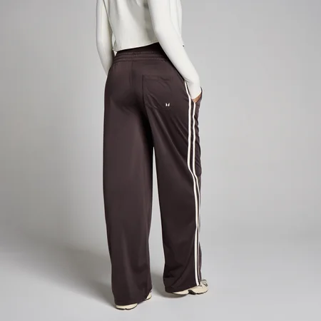 Jogging jambe droite tricot MP femme - Cacao/Vanille