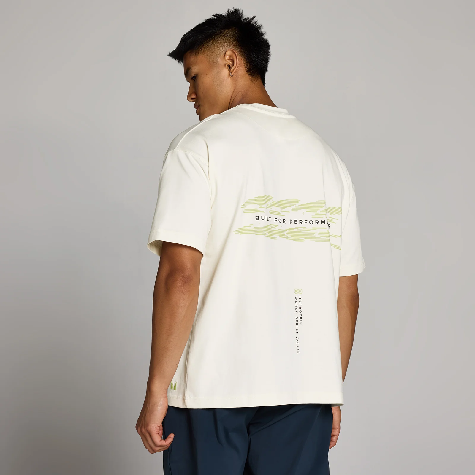 T-shirt graphique Hybrid Built For Performance MP homme - Blanc vintage - XL Image 1