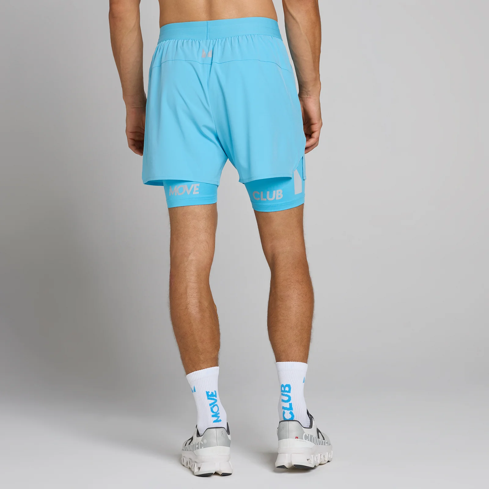 Short 2-en-1 léger Hybrid MP homme 5" - Bleu céruléen - XS Image 1