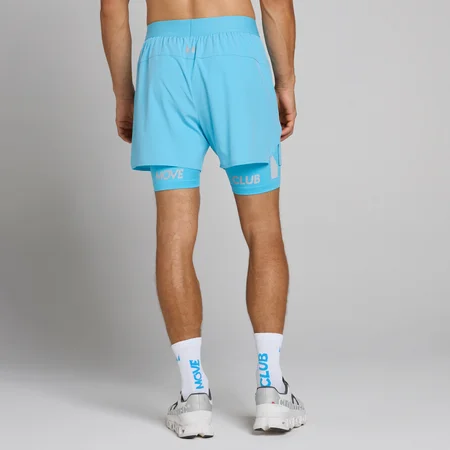 Short 2-en-1 léger Hybrid MP homme 5" - Bleu céruléen