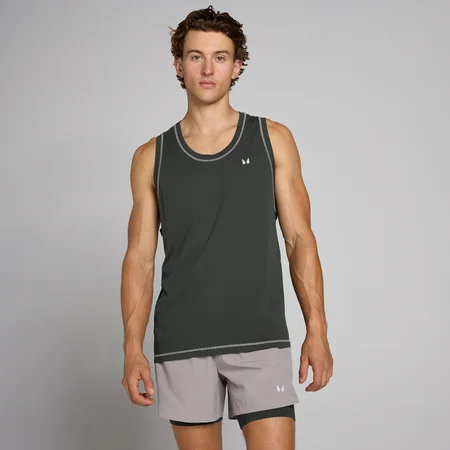 Débardeur sans couture Velocity Ultra MP homme - Noir délavé