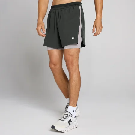 Short 2-en-1 Velocity Ultra MP homme 5" - Noir délavé
