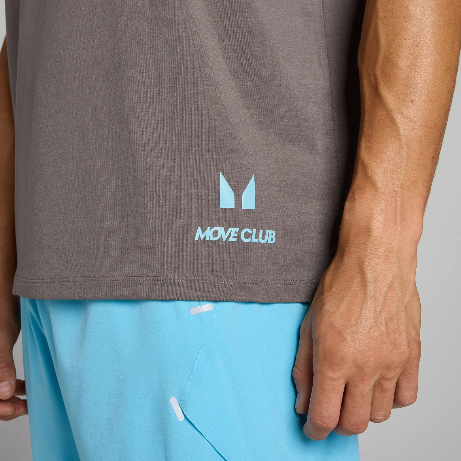 T-shirt graphique oversize Hybrid MP homme - Gris cendré - XS Image 4