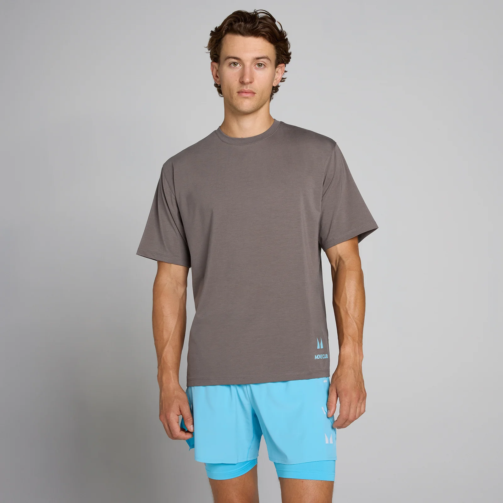 T-shirt graphique oversize Hybrid MP homme - Gris cendré - XS Image 2