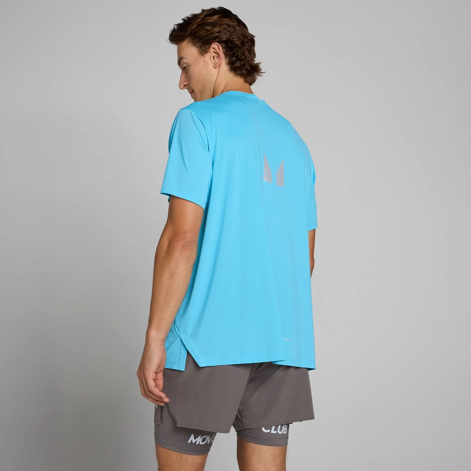 T-shirt mesh hybride MP homme - Bleu céruléen - XS Image 1