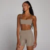 Brassière d'entraînement dos ouvert MP femme - Taupe clair
