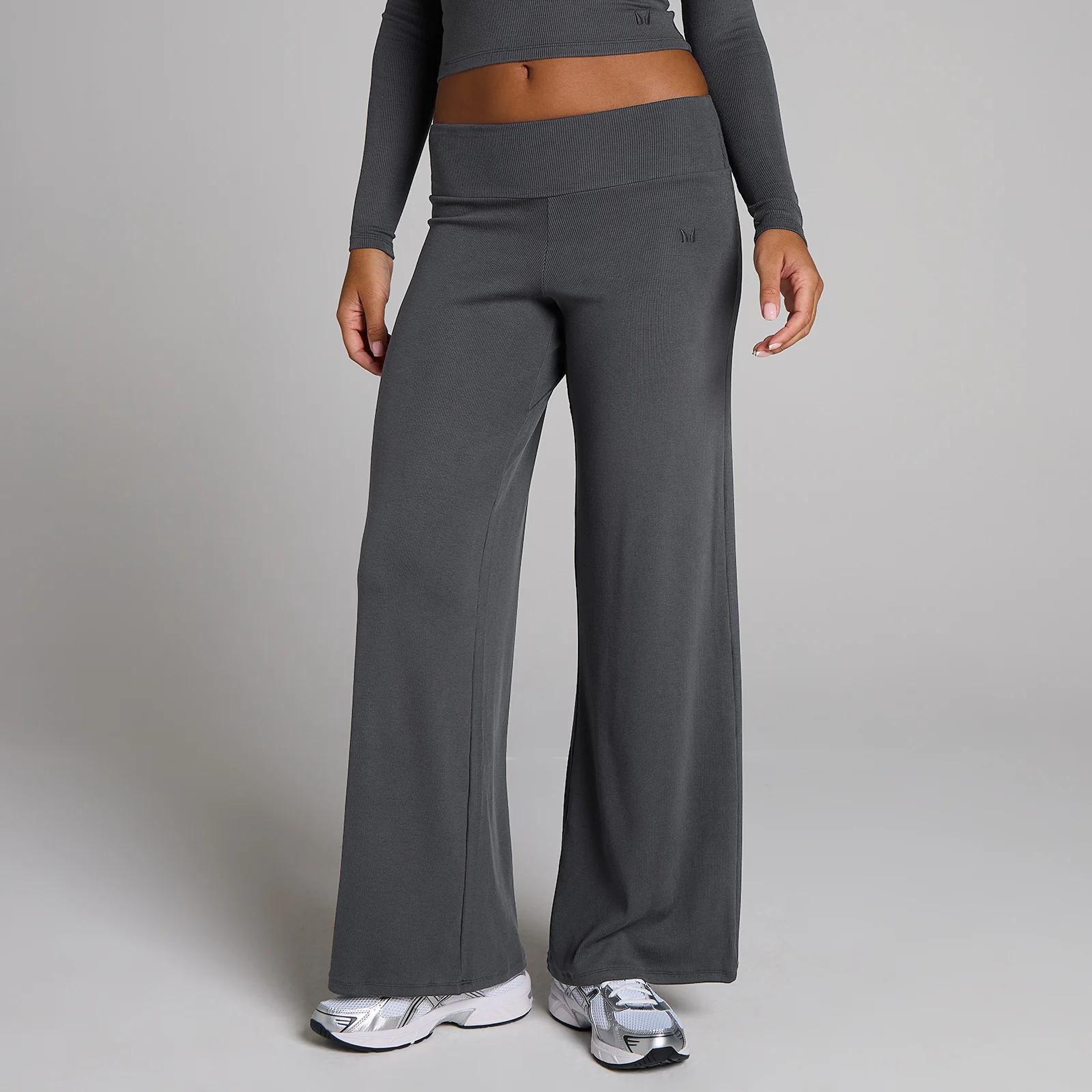Legging côtelé jambes larges MP femme - Gris robuste - S Image 1