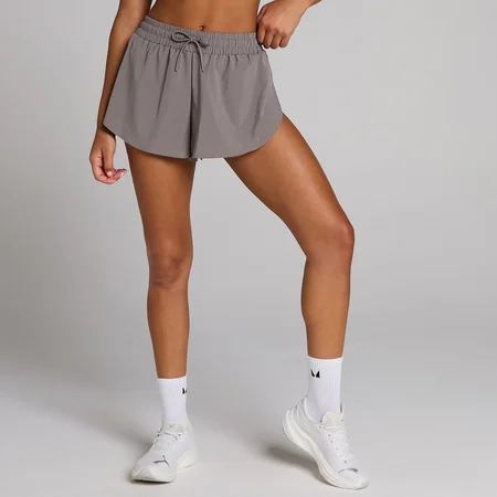 Short tissé fluide MP femme - Truffe foncé