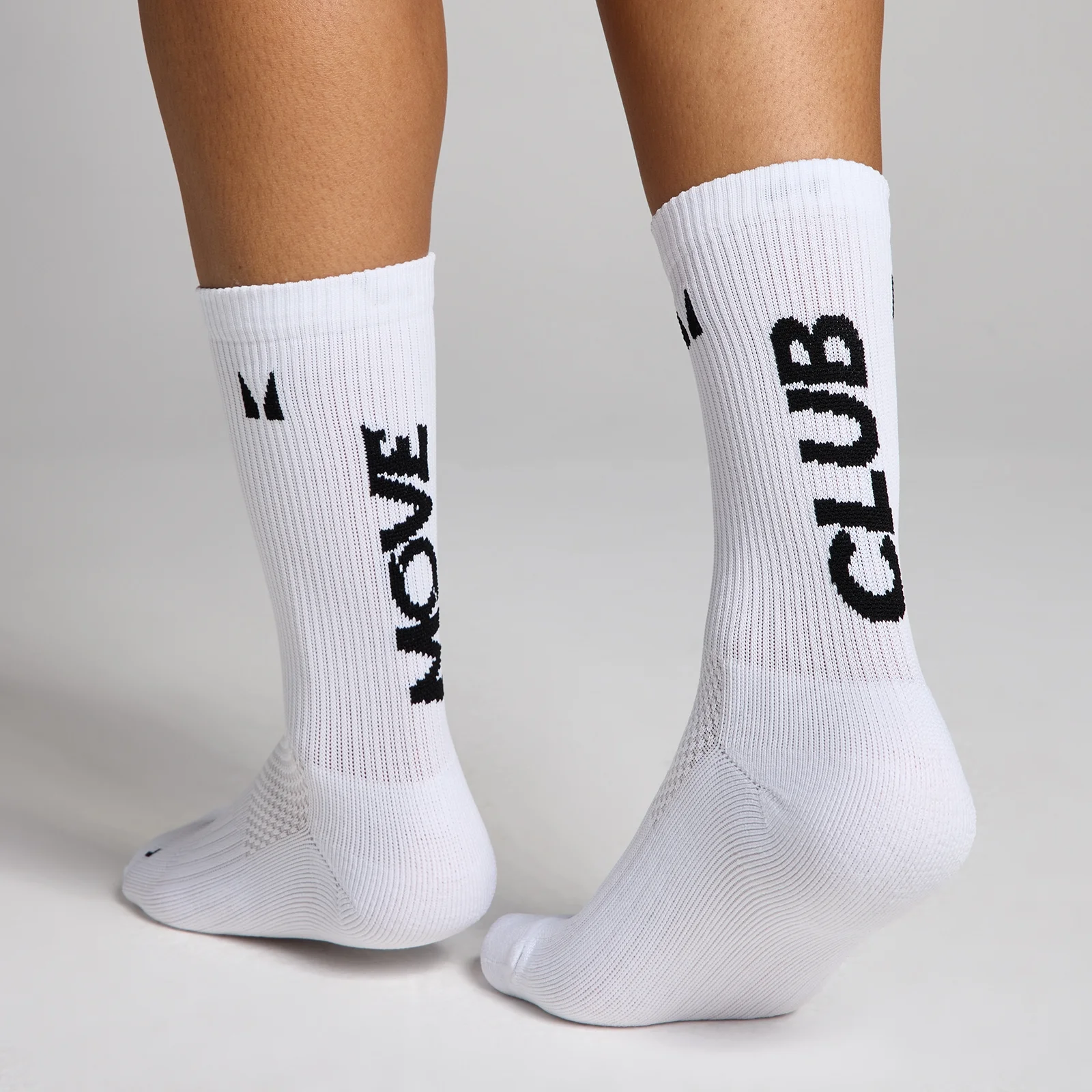Chaussettes de running MP Move Club (lot de 2) - Noir/Blanc - UK 9-11 Image 1