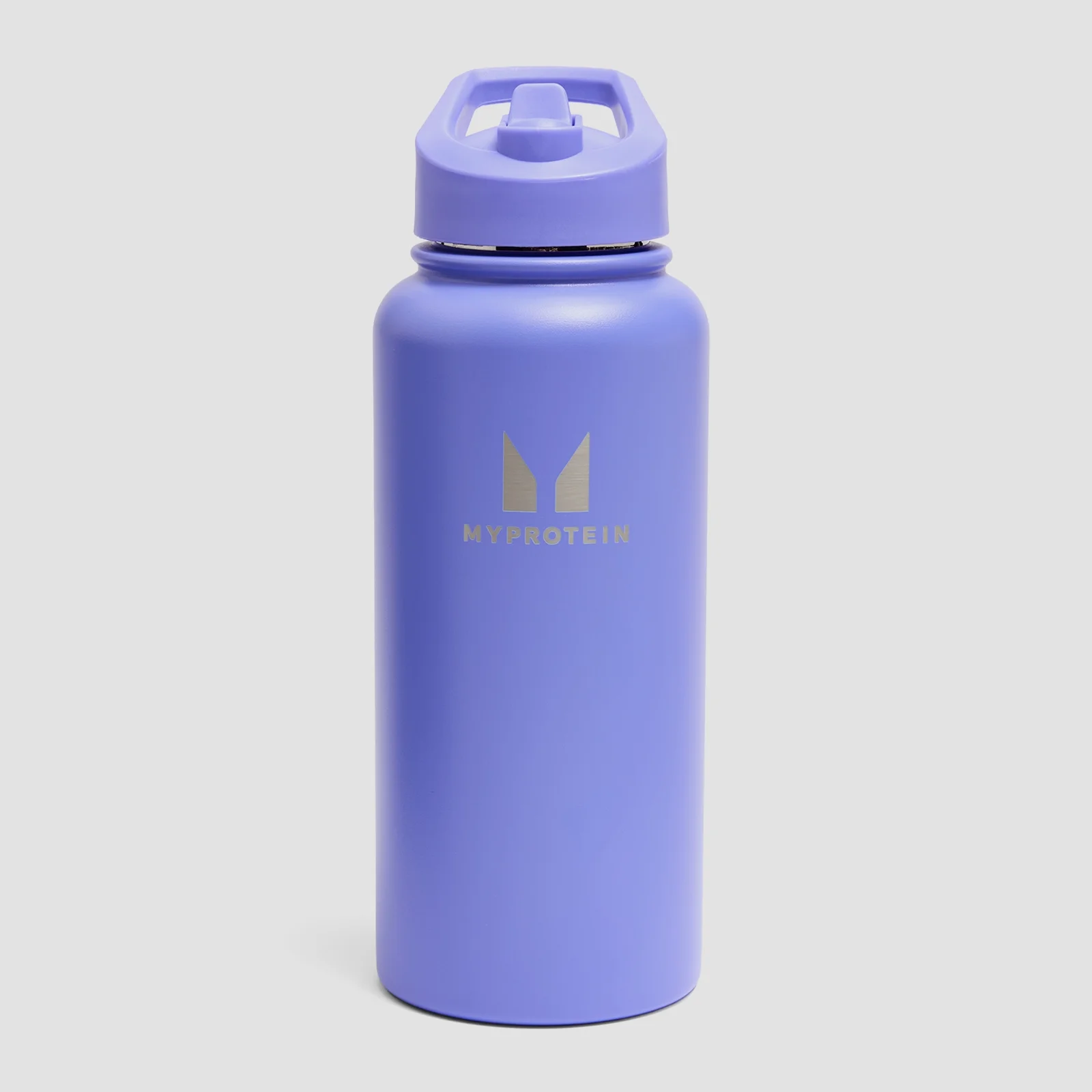 Bouteille Myprotein en métal recyclé avec paille rabattable 1 L - Indigo puissant Image 1