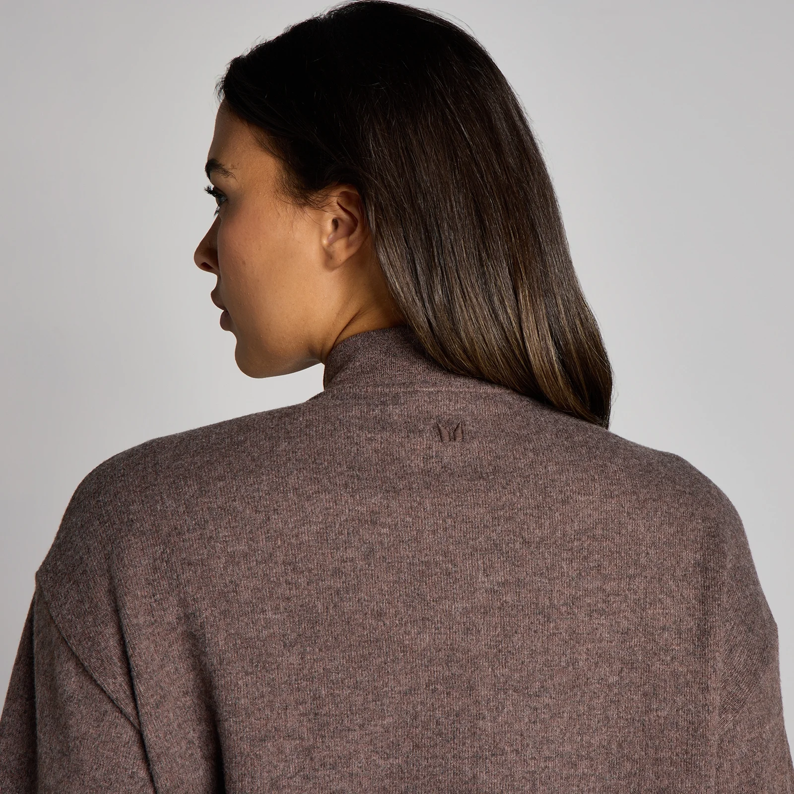 Blouson aviateur zippé MP toucher doux femme - Cacao chiné - XS Image 4