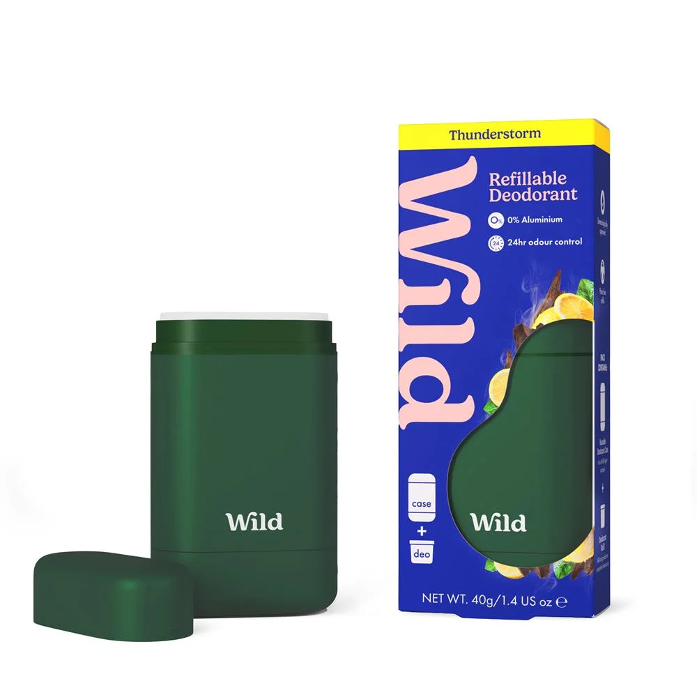 Wild Men's Green Case and Thunderstorm Deo 40g Image 1