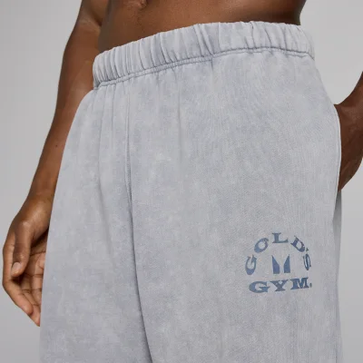 MP X Gold's Homme Washed Graphic Oversized Pantalons de Jogging - Steel Blue - L Image 6